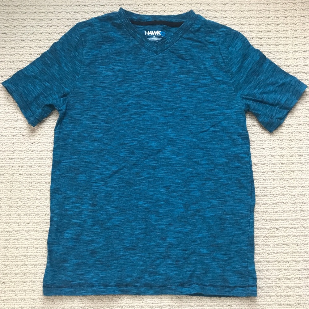 Unworn! Tony Hawk Teal Heathered V-Neck Tee, M